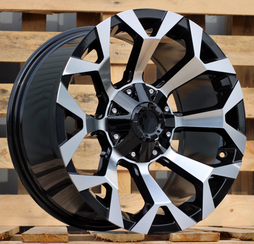 RACINGLINE R18x9 6X139.7 ET 0 106.1 B1521 Black Polished (MB) For 4X4 (Z4)