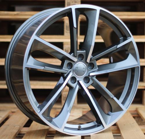 RACINGLINE R21x9 5X112 ET 33 66.5 XFE81 (IN1065) Grey Polished (MG) For AUD (K7)