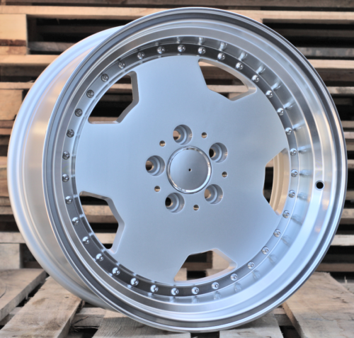 RACINGLINE R17x9.5 5X112 ET 25 66.6 B5852 (BY1781) Silver+Polished Lip (SP) For MER (Z2) (MONOBLOCK Style)