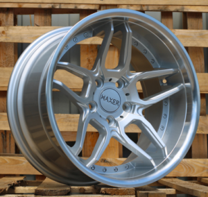 HAXER R19x10 5X120 ET 40 72.6 SSA01 (HX030) Silver+Polished Lip (SP) For HAXER (Z4) (Rear+Front)
