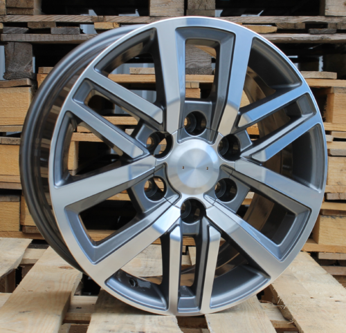 RACINGLINE R18x7.5 6X139.7 ET 25 106 B1155 Grey Polished (MG) For TOYOT (Z2) (4x4)