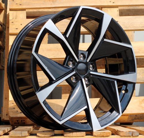 RACINGLINE R20x8 5X112 ET 45 57.1 I5638 Black Polished (MB) For SKODA (Z5) (New Model)