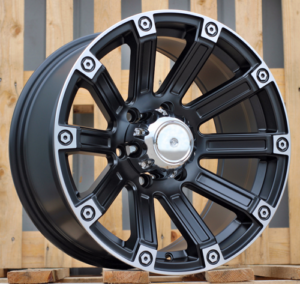 RACINGLINE R17x8.5 6X139.7 ET 0 110.1 Y0210 Black Half Matt+Polished Lip (BLHMPL) For 4X4 (R)