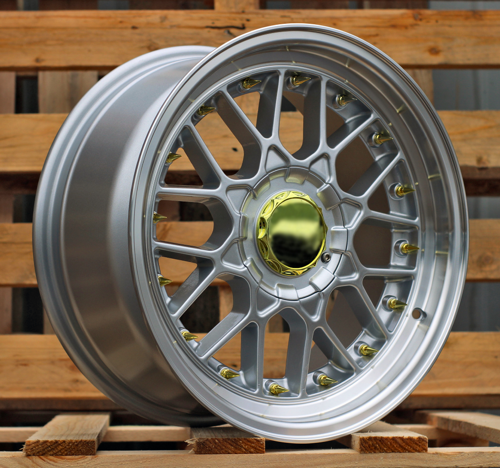 HAXER R17x8 10X112/120 ET 30 74.1 HX025 (LU1880) Silver+Polished Lip (SP) For HAXER (P1)