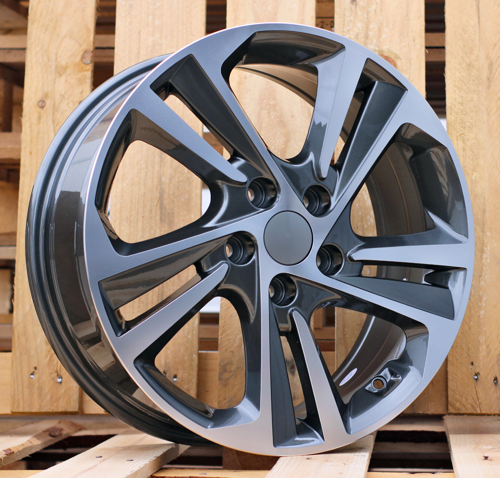 RACINGLINE R16x6.5 5X114.3 ET 45 67.1 B5210 Grey Polished (MG) For HYUND (K2)