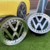 VW Classic style 17X7.5J 5X112 ET30 57.1 Black with Diamond Cut face and lip (Volkswagen, Audi, Mercedes - Benz, Seat, Skoda, Cupra)