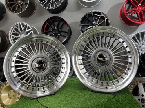 Work Emitz style 17X8J 4X100/5X100 ET20 73.1 Grey with polished lip