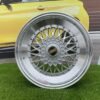 BBS RS Slant Lip Style 16X7.5J 4X100/4X108 ET18 73.1 Silver with polished lip and chrome rivets (BMW E30, VW Golf/Jetta, AUDI 80/90/200/Coupe, Ford Escort)