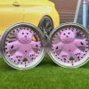 Ronal Teddy Bear style for VW Golf Jetta 15X7J 4X100 ET30 73.1 Pink with Diamond cut lip ( VW Golf/Jetta, BMW E30, JDM cars)