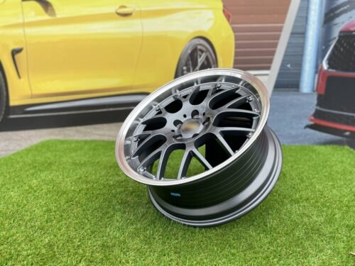BBS RS-GT Styling 18X8J 5X108 ET38 73.1 Grey with Diamond Cut lip (Volvo V40/S40/V50/V60/S60/V70/V90/S90, Citroen, Peugeot,  Ford, Dodge, Jaguar)