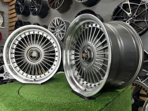 Work Emitz style 17X8J 4X100/5X100 ET20 73.1 Grey with polished lip