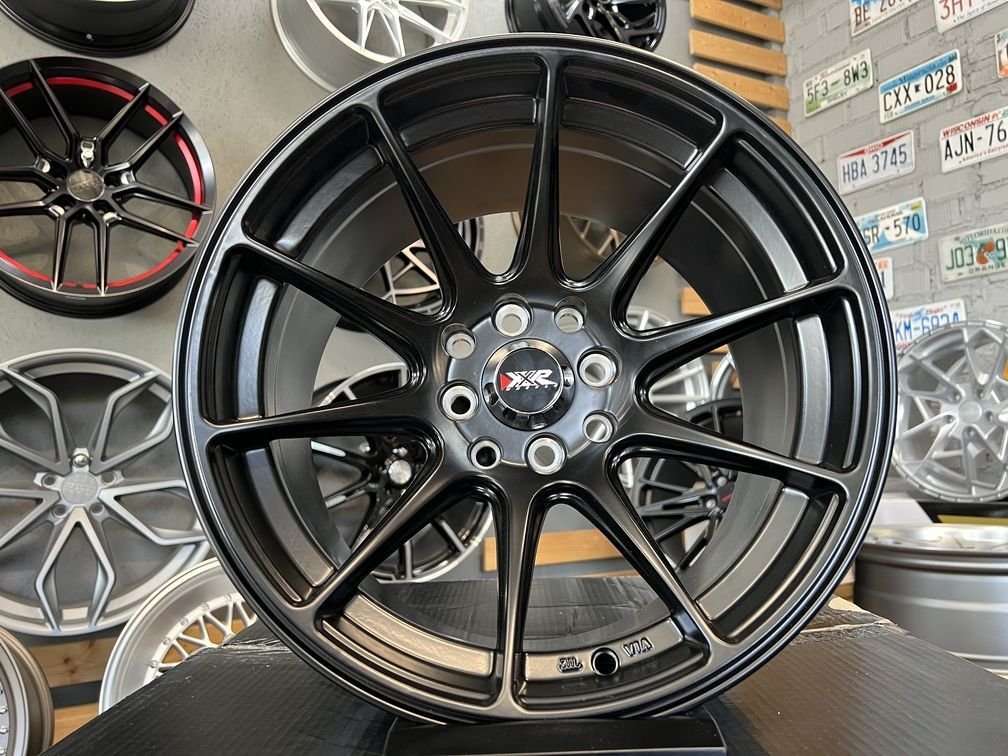 JDM Multi spoke 15X8.25J 4X114.3/4X100 ET0 73.1 Matt black 2