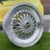 BBS RS Slant Lip Style 16X7.5J 4X100/4X108 ET18 73.1 Silver with polished lip and chrome rivets (BMW E30, VW Golf/Jetta, AUDI 80/90/200/Coupe, Ford Escort)