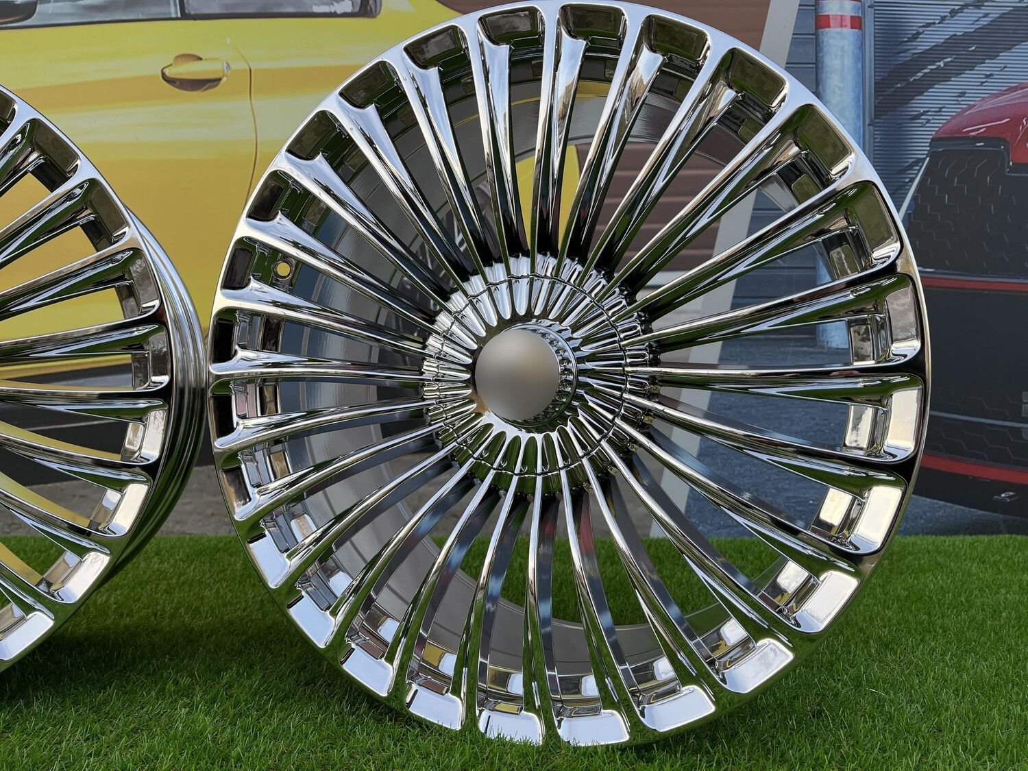 Mercedes-Benz S/E/C Class Maybach Style 20X9.5J 5X112 ET43 66.6 Chrome (Audi, Mercedes - Benz E/S, Volkswagen, Seat, Skoda, Cupra) 2