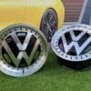 VW Classic style 15X6.5J 4X100/5X100 ET30 57.1 Black with Diamond Cut face and lip ( BMW E30, VW Golf/Jetta, AUDI 80/Coupe/A3, Mazda MX )