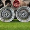 VW Classic Steel Design15X8J 4X100/5X100 ET25 73.1 Grey with Diamond Cut lip ( BMW E30, VW Golf/Jetta, AUDI 80/Coupe/A3, Mazda MX )