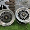 Porsche Mesh Mags BBS Design 15X8J 4X100/4X108 ET25 73.1 Grey gunmetal with polished lip ( BMW E30, VW Golf/Jetta, AUDI 80/90/200/Coupe )