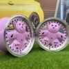 Ronal Teddy Bear style for VW Golf Jetta 15X7J 4X100 ET30 73.1 Pink with Diamond cut lip ( VW Golf/Jetta, BMW E30, JDM cars)