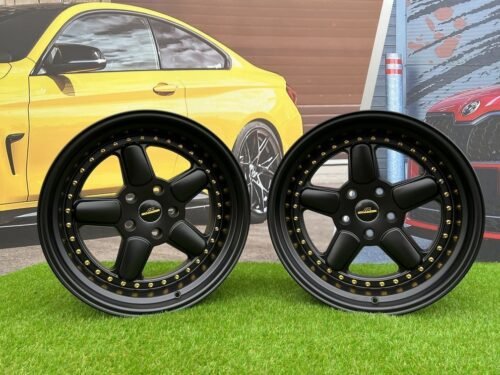BMW AC Schnitzer Style 18X9.5 5X120 ET20 74.1 Semi Matt Black with Golden Rivets