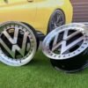 VW Classic style 17X7.5J 5X100 ET30 57.1 Black with face machined