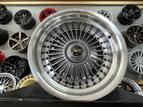 Emitz Grey JDM style 15X8J 4X100/5X100 ET0 73.1 Grey with polished lip