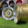 VW Classic Steel Design15X8J 4X100/5X100 ET25 73.1 Gold with Diamond Cut lip ( BMW E30, VW Golf/Jetta, AUDI 80/Coupe/A3, Mazda MX )