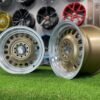 VW Classic Steel Design15X8J 4X100/5X100 ET25 73.1 Matt bronze with Diamond Cut lip ( BMW E30, VW Golf/Jetta, AUDI 80/Coupe/A3, Mazda MX )