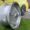 BBS RS Slant Lip Style 16X7.5J 4X100/4X108 ET18 73.1 Silver with polished lip and chrome rivets (BMW E30, VW Golf/Jetta, AUDI 80/90/200/Coupe, Ford Escort)