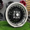 Soler SSR Mesh Formula Style 15X8.25J 4X100 ET20 73.1 Black with polished lip