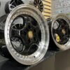 Porsche 964 Turbo speedline style 18X9.5J 5X130 ET50 71.56 Black with lip machined