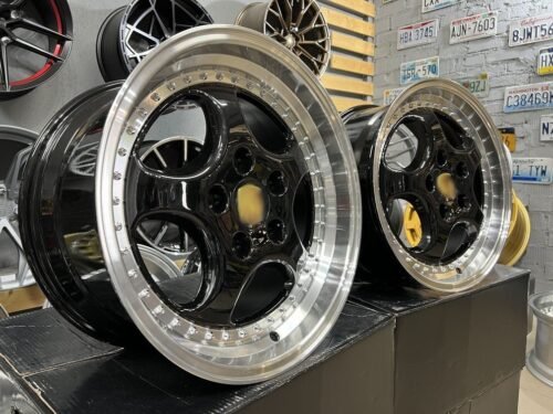 Porsche 964 Turbo speedline style 18X9.5J 5X130 ET50 71.56 Black with lip machined