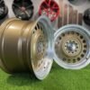 VW Classic Steel Design15X8J 4X100/5X100 ET25 73.1 Matt bronze with Diamond Cut lip ( BMW E30, VW Golf/Jetta, AUDI 80/Coupe/A3, Mazda MX )