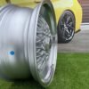 BBS RS Slant Lip Style 16X7.5J 4X100/4X108 ET18 73.1 Silver with polished lip and chrome rivets (BMW E30, VW Golf/Jetta, AUDI 80/90/200/Coupe, Ford Escort)