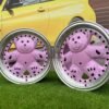 Ronal Teddy Bear style for VW Golf Jetta 15X7J 4X100 ET30 73.1 Pink with Diamond cut lip ( VW Golf/Jetta, BMW E30, JDM cars)