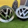 VW Classic style 15X6.5J 4X100/5X100 ET30 57.1 Black with Diamond Cut face and lip ( BMW E30, VW Golf/Jetta, AUDI 80/Coupe/A3, Mazda MX )