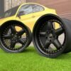 BMW AC Schnitzer Style 18X11 5X120 ET25 74.1 Semi Matt Black with Golden Rivets