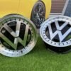 VW Classic style 17X7.5J 5X100 ET30 57.1 Black with face machined