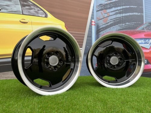 AMG Monoblock Aero Style II 17X9J 5X112 ET35 66.6 Black with Diamond cut lip