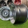 VW Classic Steel Design15X8J 4X100/5X100 ET25 73.1 Grey with Diamond Cut lip ( BMW E30, VW Golf/Jetta, AUDI 80/Coupe/A3, Mazda MX )
