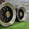 Laredo BBS LM style 17X8.5J 5X112/5X120 ET20 73.1 Black with Diamond cut lip and golden rivets ( Audi A4/A6, VW Golf/Jetta, Mercedes E/S/SL/CL, BMW 3-5-6-8 E46/E90/E39/E60 )