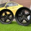 BMW AC Schnitzer Style 18X9.5 5X120 ET20 74.1 Semi Matt Black with Golden Rivets