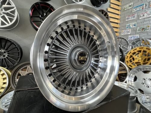 Emitz Grey JDM style 15X8J 4X100/5X100 ET0 73.1 Grey with polished lip