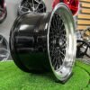 Soler SSR Mesh Formula Style 15X8.25J 4X100 ET20 73.1 Black with polished lip