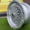 BBS RS Slant Lip Style 16X7.5J 4X100/4X108 ET18 73.1 Silver with polished lip and chrome rivets (BMW E30, VW Golf/Jetta, AUDI 80/90/200/Coupe, Ford Escort)