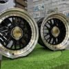 Laredo BBS LM style 17X8.5J 5X112/5X120 ET20 73.1 Black with Diamond cut lip and golden rivets ( Audi A4/A6, VW Golf/Jetta, Mercedes E/S/SL/CL, BMW 3-5-6-8 E46/E90/E39/E60 )