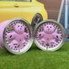 Ronal Teddy Bear style for VW Golf Jetta 15X7J 4X100 ET30 73.1 Pink with Diamond cut lip ( VW Golf/Jetta, BMW E30, JDM cars)