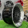 Soler SSR Mesh Formula Style 15X8.25J 4X100 ET20 73.1 Black with polished lip