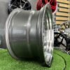 JDM AME A3C Style 15X8J 4X100 ET25 73.1 Grey with polished lip