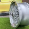 BBS RS Slant Lip Style 16X7.5J 4X100/4X108 ET18 73.1 Silver with polished lip and chrome rivets (BMW E30, VW Golf/Jetta, AUDI 80/90/200/Coupe, Ford Escort)