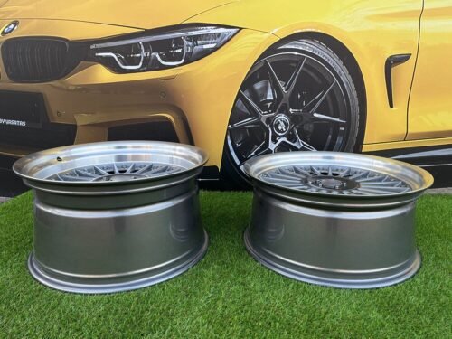 Alpina style with lip 19X8.5J 5X112/5X120 ET25 74.1 Grey with polished lip ( BMW 3-5-6-8 E46/E90/E39/E60/E63/E31 )